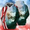 4th Of July Independence Day Let Your Faith Be Bigger Than Your Fear All Over Print 3D Hoodie