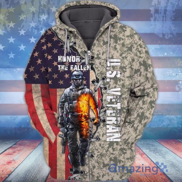 4th Of July Independence Day Memorial Day American Veteran Honor The Fallen All Over Print 3D Hoodie