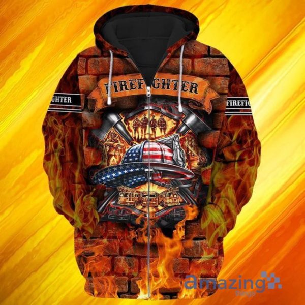 4th Of July Independence Day Memorial Day Firefighter All Over Print 3D Hoodie