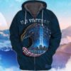 4th Of July Independence Day Memorial Day Veteran American Eagle All Over Print 3D Hoodie