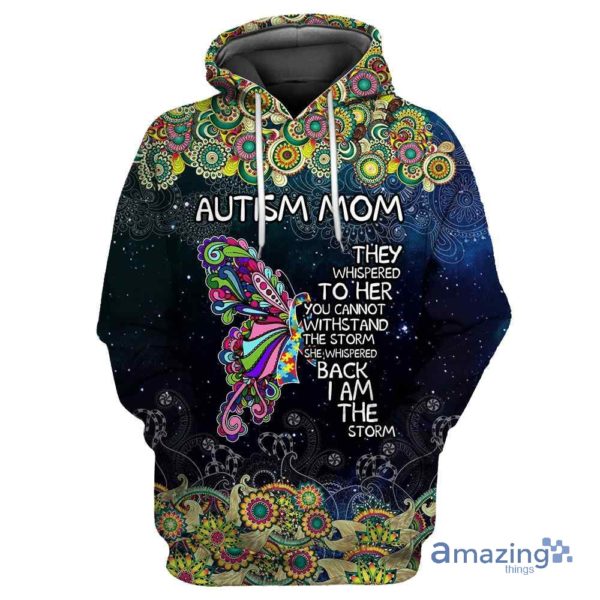 Autism Mom Butterfly All Over Printed 3D Hoodie