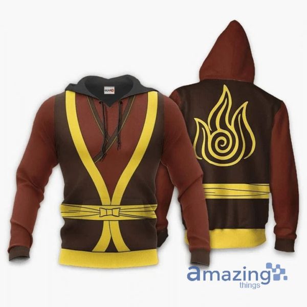 Avatar The Last Airbender Zuko 1 All Over Printed 3D Zip Hoodie