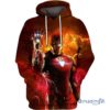 Avengers Marvel I Am Iron Man Armor Over Print All Over Printed 3D Zip Hoodie