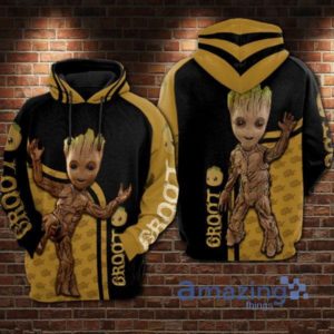 Baby Groot Im Groot All Over Printed 3D Zip Hoodie