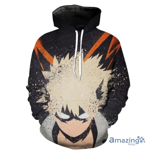 Bakugo My Hero Academia All Over Printed 3D Hoodie Zip Hoodies