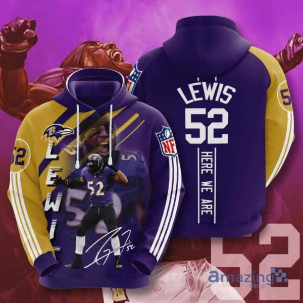 Baltimore Ravens Ray Lewis All Over Printed 3D Hoodie