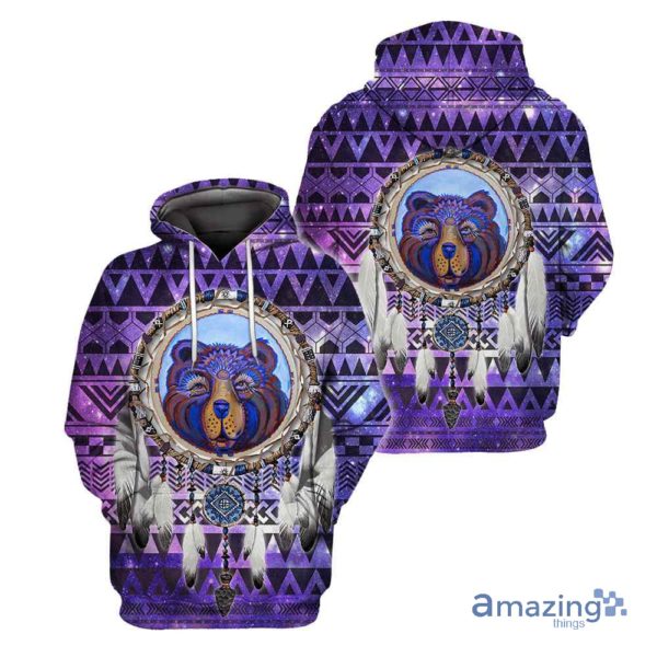 Bear Native American All Over Printed 3D Hoodie