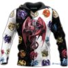 Beautiful Dragon Art All Over Printed 3D Hoodie