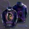 Black Panther Black Background All Over Print 3D Hoodie