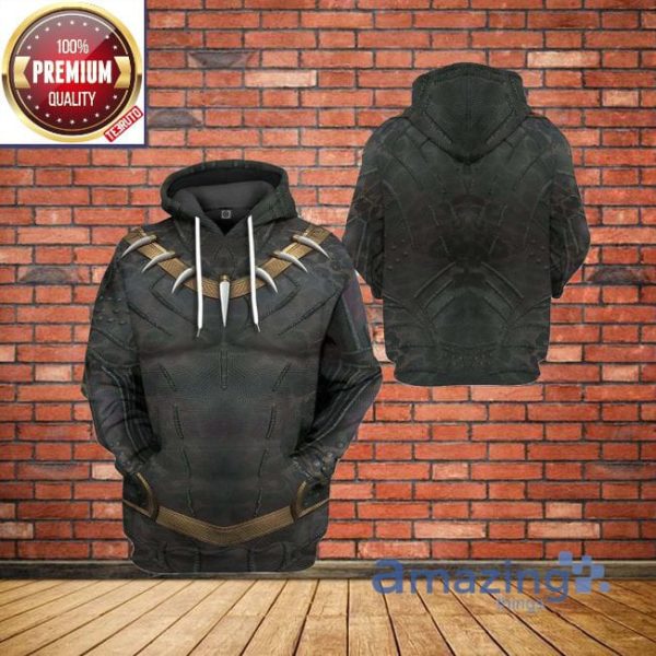 Black Panther Killmonger Golden Jaguar All Over Printed 3D Hoodie
