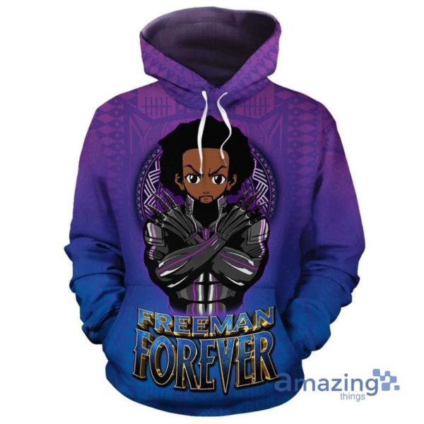 Black Panther Marvel Chibi All Over Print 3D Hoodie