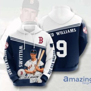 Boston Red Sox Ted Williams All Over Printed 3D Hoodie