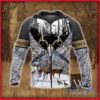 Bow Hunter Winter Hunting All Over Printed 3D Zip Hoodie