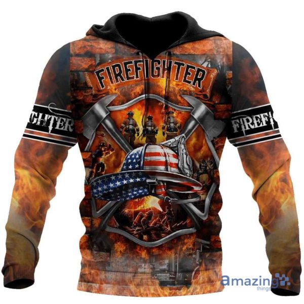 Brave Firefighter Fireman All Over Printed 3D Hoodie