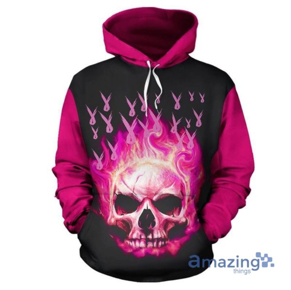 Breast Cancer Awareness Skull All Over Printed 3D Hoodie