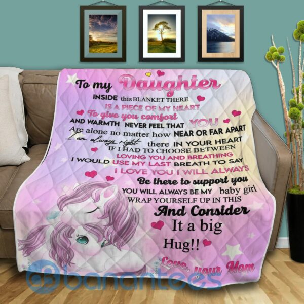 You Will Always Be My Baby Girl Unicorn Blanket Gift For Daughter