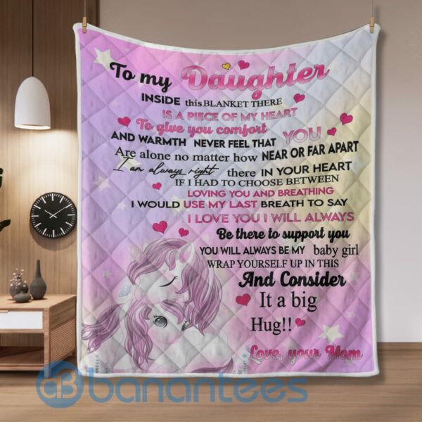 You Will Always Be My Baby Girl Unicorn Blanket Gift For Daughter