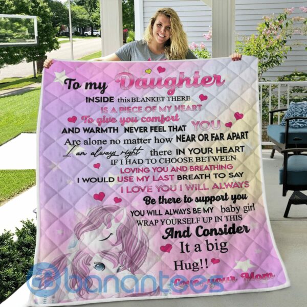 You Will Always Be My Baby Girl Unicorn Blanket Gift For Daughter