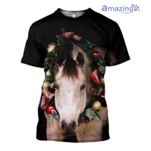 Beautiful Horse Christmas All Over Printed 3D Shirts