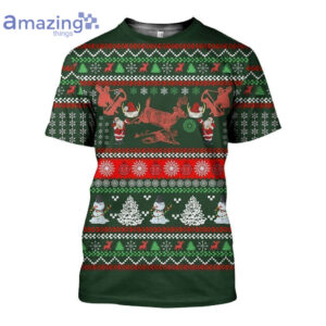 Deer Hunting Kniiting Merry Christmas All Over Printed 3D Shirts - 3D T-Shirt - Green