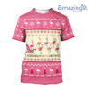 Flamingo I’m Dreaming Of A Pink Christmas Printed 3D Shirt