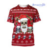 Skulls Cosplay Santa Ugly Christmas All Over Printed 3D Shirts