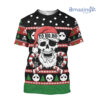 Valhalla With Skull Of Glory Kniiting Christmas All Over Printed 3D Shirt