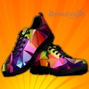 Abstract Geometric Custom Sneakers Shoes For Men And Women