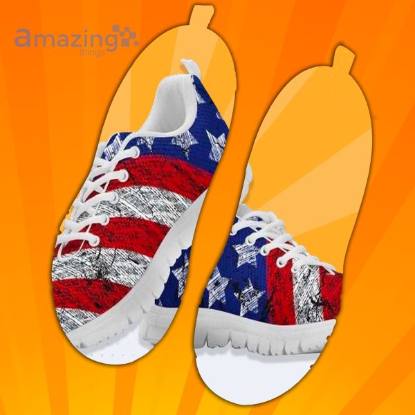 American Flag Custom Sneakers Shoes For Men And Women