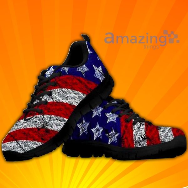 American Flag Custom Sneakers Shoes For Men And Women