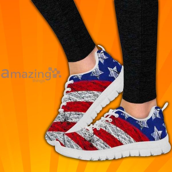American Flag Custom Sneakers Shoes For Men And Women
