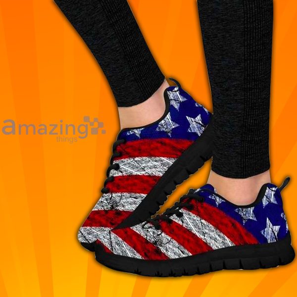American Flag Custom Sneakers Shoes For Men And Women
