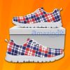 American Independence Day Plaid Over Printed Sneakers For Men And Women