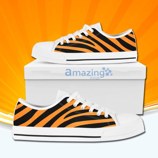 Animal Tiger Print Low Cut Canvas Shoes For Men And Women