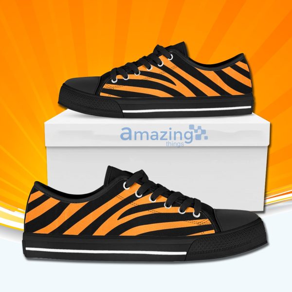 Animal Tiger Print Low Cut Canvas Shoes For Men And Women