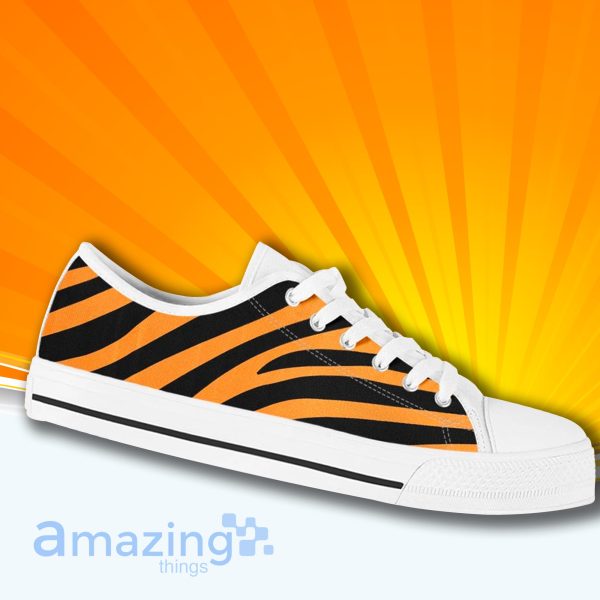 Animal Tiger Print Low Cut Canvas Shoes For Men And Women