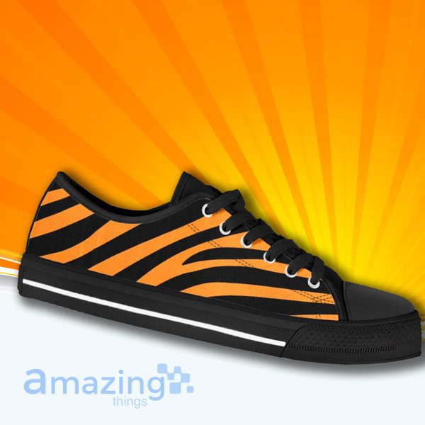 Animal Tiger Print Low Cut Canvas Shoes For Men And Women