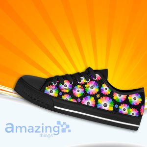 Autism Awareness Daisy Flower Low Cut Canvas Shoes For Men And Women