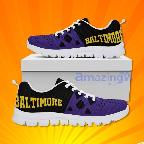 Baltimore Ravens Custom Sneakers Shoes For Men And Women