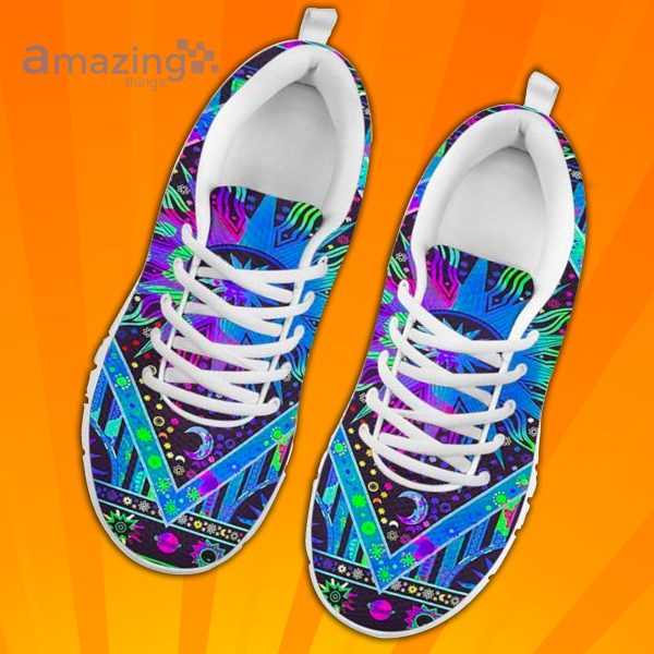 Burning Sun Tie Dye Custom Sneakers Shoes For Men And Women