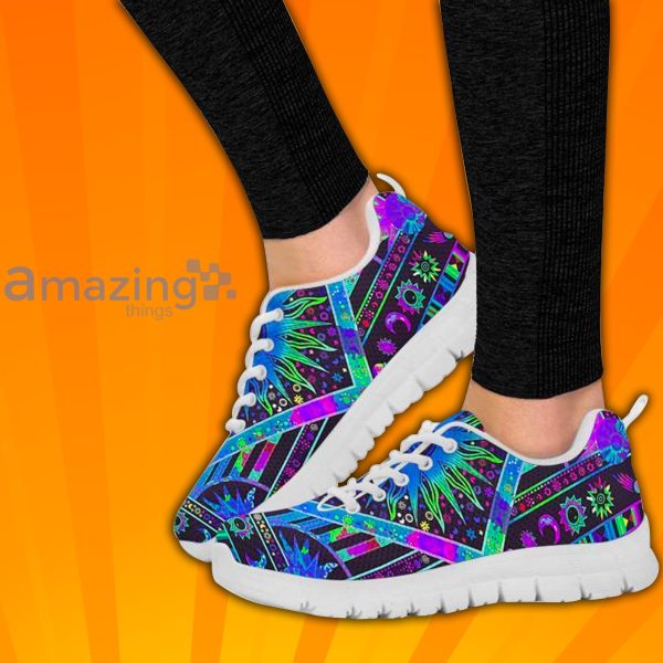 Burning Sun Tie Dye Custom Sneakers Shoes For Men And Women