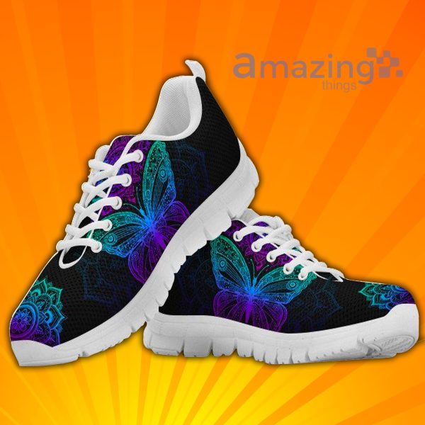 Butterfly Mandala Custom Sneakers Shoes For Men And Women