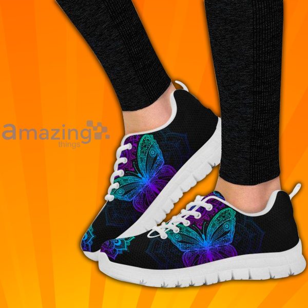 Butterfly Mandala Custom Sneakers Shoes For Men And Women