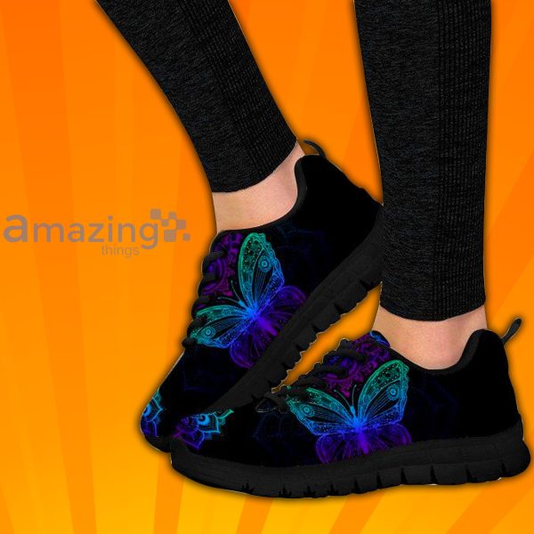 Butterfly Mandala Custom Sneakers Shoes For Men And Women