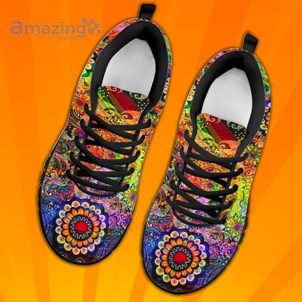Colorful Floral Print Custom Sneakers Shoes For Men And Women
