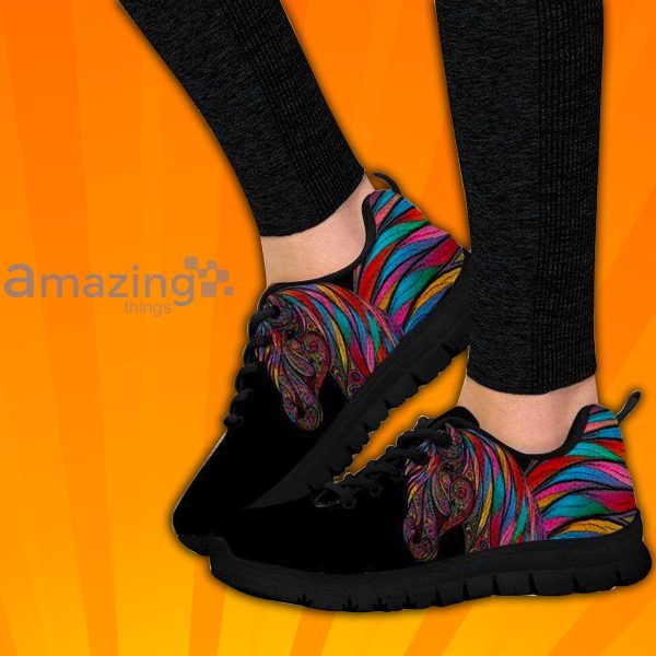 Colorful Horse Custom Sneakers Shoes For Men And Women