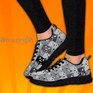 Cute Cat Face Custom Sneakers Shoes For Men And Women
