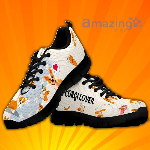 Cute Corgi Custom Sneakers Shoes For Men And Women