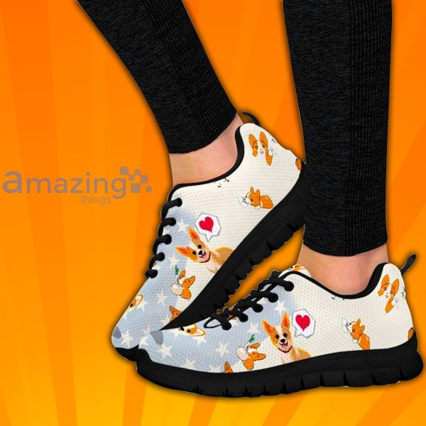 Cute Corgi Custom Sneakers Shoes For Men And Women