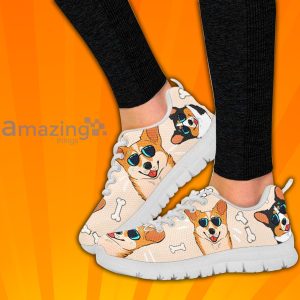 Cute Corgi Shoes For Men Women 3D Print Fashion Sneaker image Cute Corgi Shoes For Men Women 3D Print Fashion Sneaker